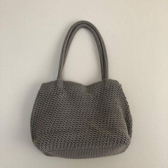 Chateau Handbags - Khaki/tan Crochet Bag by Chateau